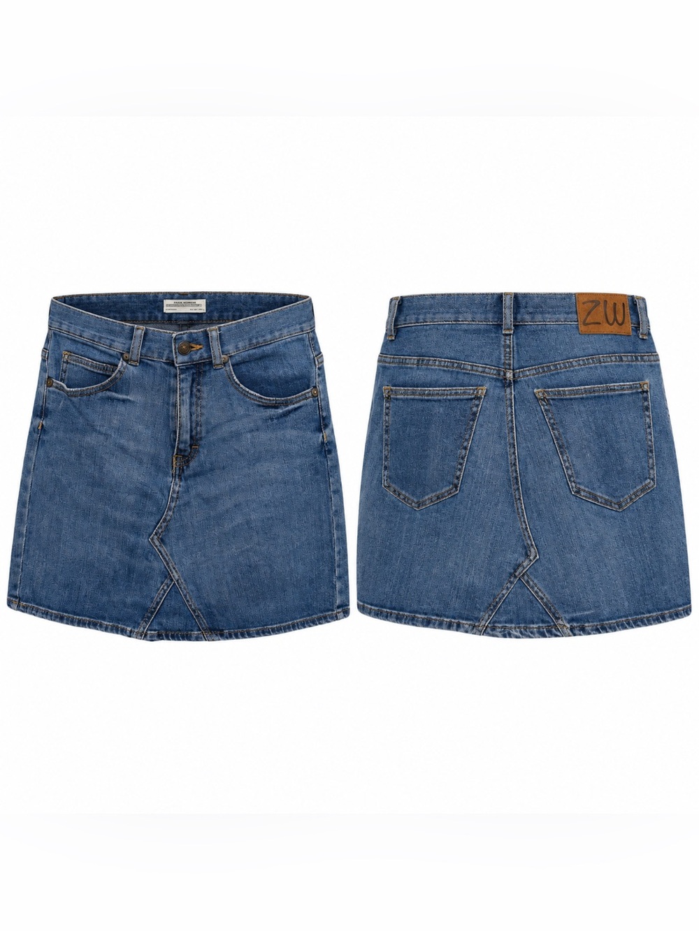 Zara Denim Mini Skirt in Blue